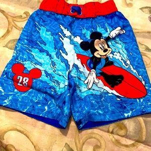 Mickey Mouse swim trunks 4T